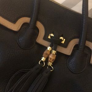 Black snd tan Olivia + Joy leather purse